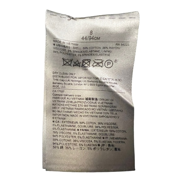 Banana Republic Pinstripe Blazer Jacket - Womens Size 8 - Picture 12 of 12